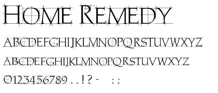 Home Remedy font
